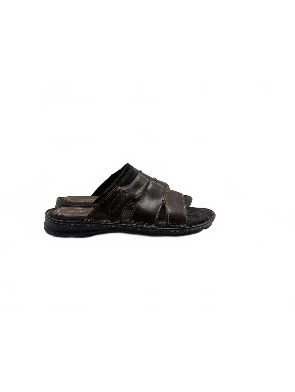 NWOT Rockport Men's Darwyn Slide Sandals Brown Size 11